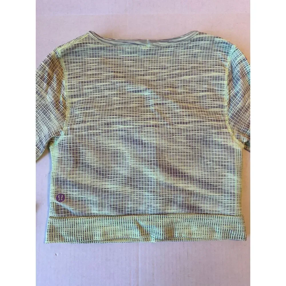 Lululemon Ebb to‎ Street Cropped Long Sleeve Shirt Sz 6 - Picture 4 of 7
